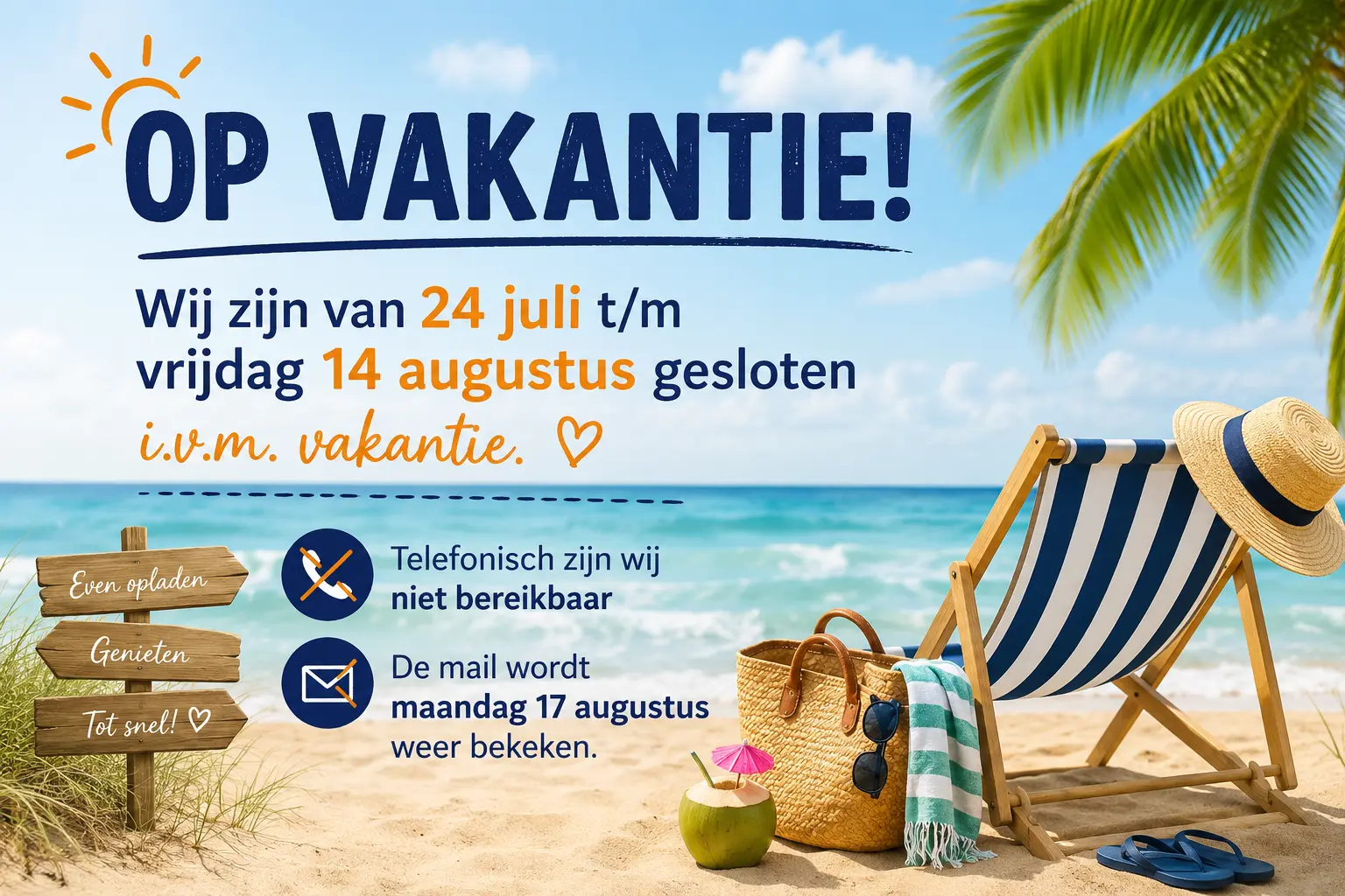 op vakantie 2026